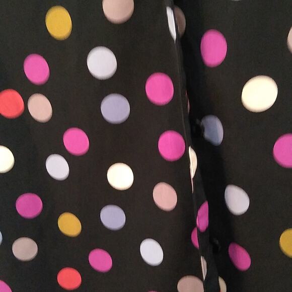 Vintage Alfred Dunner polka dot long sleeve shirt Size 14 - Picture 5 of 8